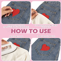 8Pcs 8 Styles Computerized Embroidery Cloth Patches&nbsp;PATC-TA0001-38B