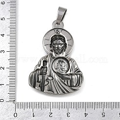 304 Stainless Steel Pendants&nbsp;STAS-C131-02C-AS