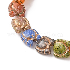 Painted Glass Beads Strands&nbsp;GLAA-B037-05