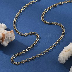 3.5MM 304 Stainless Steel Oval Link Chain Necklaces&nbsp;NJEW-T016-08G