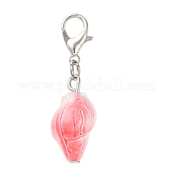9Pcs Glass Conch Pendant Decorations&nbsp;HJEW-JM04153