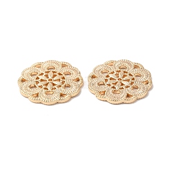 Brass Filigree Joiners Links&nbsp;KK-K333-15G