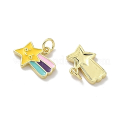 Brass Enamel Charms&nbsp;KK-P325-24G