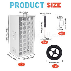 72-Hole PVC Pigment Display Towers&nbsp;ODIS-WH0038-158