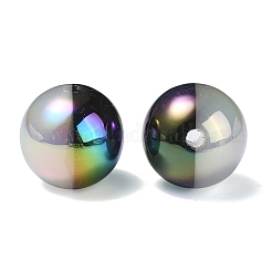 UV Plating Rainbow Iridescent Opaque Acrylic Beads&nbsp;X-OACR-C007-01G
