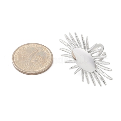 Anti-Tarnish 304 Stainless Steel Sun Open Cuff Rings&nbsp;RJEW-M047-02P