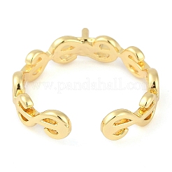 Brass Cuff Finger Ring Settings&nbsp;LS-KK-L219-15A-G