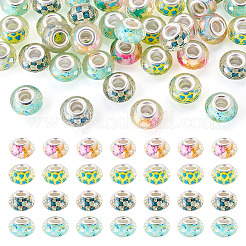 40Pcs 4 Colors Resin European Beads&nbsp;RPDL-TA0001-15