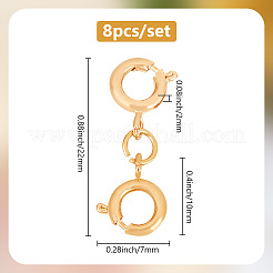 Brass Double Spring Ring Clasps&nbsp;FIND-AB00055