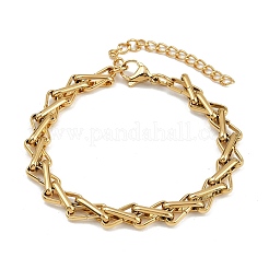 304 Stainless Steel Mesh Chain Bracelets for Women&nbsp;BJEW-Z143-13G