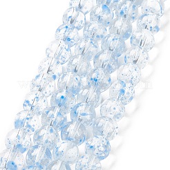 Baking Paint Transparent Glass Bead Strands&nbsp;DGLA-R053-02C