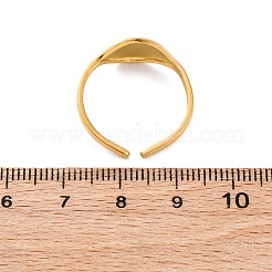 304 Stainless Steel Cuff Rings for Women&nbsp;RJEW-F175-03G-03