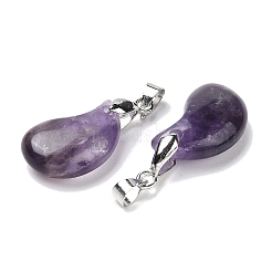 Natural Amethyst Pendants&nbsp;G-NH0025-14P-01