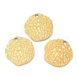 Ion Plating(IP) 316L Surgical Stainless Steel Charms&nbsp;STAS-D078-17G