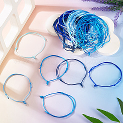 50Pcs 5 Colors Adjustable Nylon Cord Bracelet Making&nbsp;BJEW-TA00670