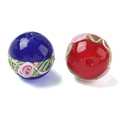 Handmade Gold Foil Glass Beads&nbsp;LAMP-K039-39
