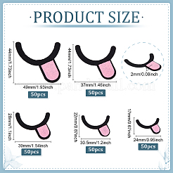 250Pcs 5 Styles Felt Crafts&nbsp;FIND-PH0027-64