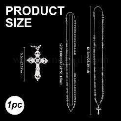 Alloy Cross Pendant Necklaces&nbsp;AJEW-FG00008