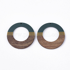 Resin & Walnut Wood Pendants&nbsp;RESI-S358-96G