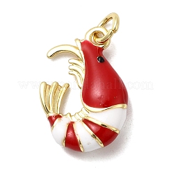 Brass Enamel Pendants&nbsp;KK-H092-07G