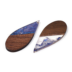 Transparent Resin & Walnut Wood Big Pendants&nbsp;LS-RESI-ZX017-49