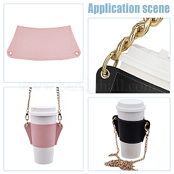 5Pcs 5 Colors PU Leather Heat Resistant Reusable Cup Sleeve&nbsp;AJEW-WR0001-58A
