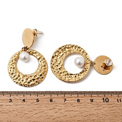 304 Stainless Steel Dangle Stud Earrings&nbsp;EJEW-K296-09G