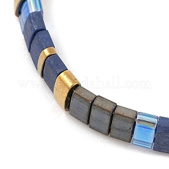 Vintage Ethnic Style Adjustable Glass Tila Beaded Handmade Slider Bracelets for Women&nbsp;ZN9527-4