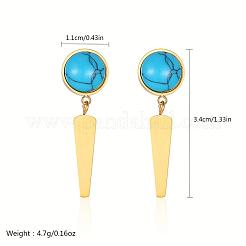 Bohemian Stainless Steel Dangle Stud Earrings&nbsp;WG0840-1