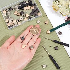3 Sets 3 Colors Iron No Tie Shoe Lace Tip Decoration Kits&nbsp;DIY-NB0007-85