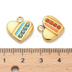 304 Stainless Steel Enamel Pendants&nbsp;STAS-K306-51G