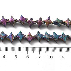 Electroplated Natural Lava Rock Beads Strands&nbsp;G-A251-C01-01E