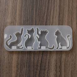 Cat Shape Key Chain Pendant Silicone Molds&nbsp;SIL-B074-01C