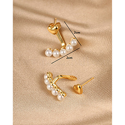 Real 18K Gold Plated Alloy Stud Earrings&nbsp;EE2751-1