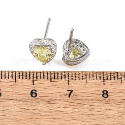 Valentine's Day Brass Micro Pave Cubic Zirconia Stud Earrings&nbsp;EJEW-Z164-30P