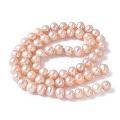 Natural Cultured Freshwater Pearl Beads Strands&nbsp;PEAR-I007-07O-05B