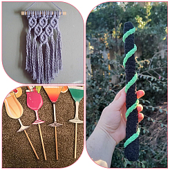 14Pcs 4 Styles Wood Craft Sticks&nbsp;WOOD-SP0001-76
