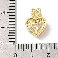 Rack Plating Brass Cubic Zirconia Pendants&nbsp;KK-Z056-14G-02