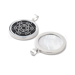 Natural White Shell Pendants&nbsp;SHEL-G017-01P-06