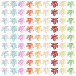 90Pcs 9 Colors Baking Paint Transparent Glass Pendants&nbsp;DGLA-TA0001-61