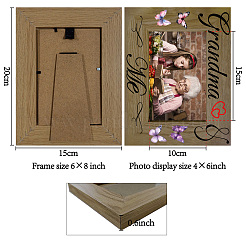 Rectangle Wood Photo Frames&nbsp;AJEW-WH20021-025