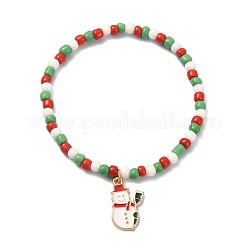 5Pcs 5 Style Glass Seed Stretch Bracelets Set&nbsp;BJEW-TA00274