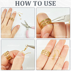 6Pcs 3 Styles Brass Rings&nbsp;FIND-SC0010-81
