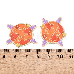 Space Planet Alloy Enamel Cabochons&nbsp;AL-CBA1A6F-07KCG-K