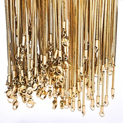 1.5mm 304 Stainless Steel Square Snake Chain Necklaces&nbsp;TW4888-2