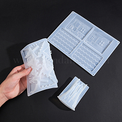 DIY 3D House Silicone Molds Kits&nbsp;DIY-OC0002-96