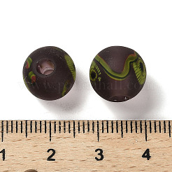 Handmade Frosted Lampwork Beads&nbsp;LAMP-C016-04C-06