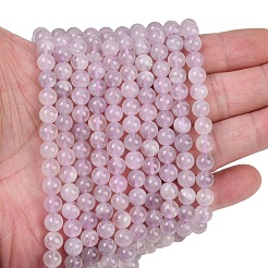 Natural Lavender Amethyst Beads Strands&nbsp;G-Z136-A01-6mm