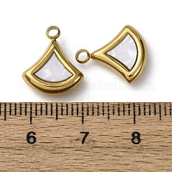 304 Stainless Steel Resin Pendants&nbsp;STAS-P406-15D-G