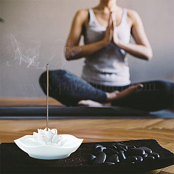 Porcelain Incense Burners&nbsp;DJEW-WH0001-29A